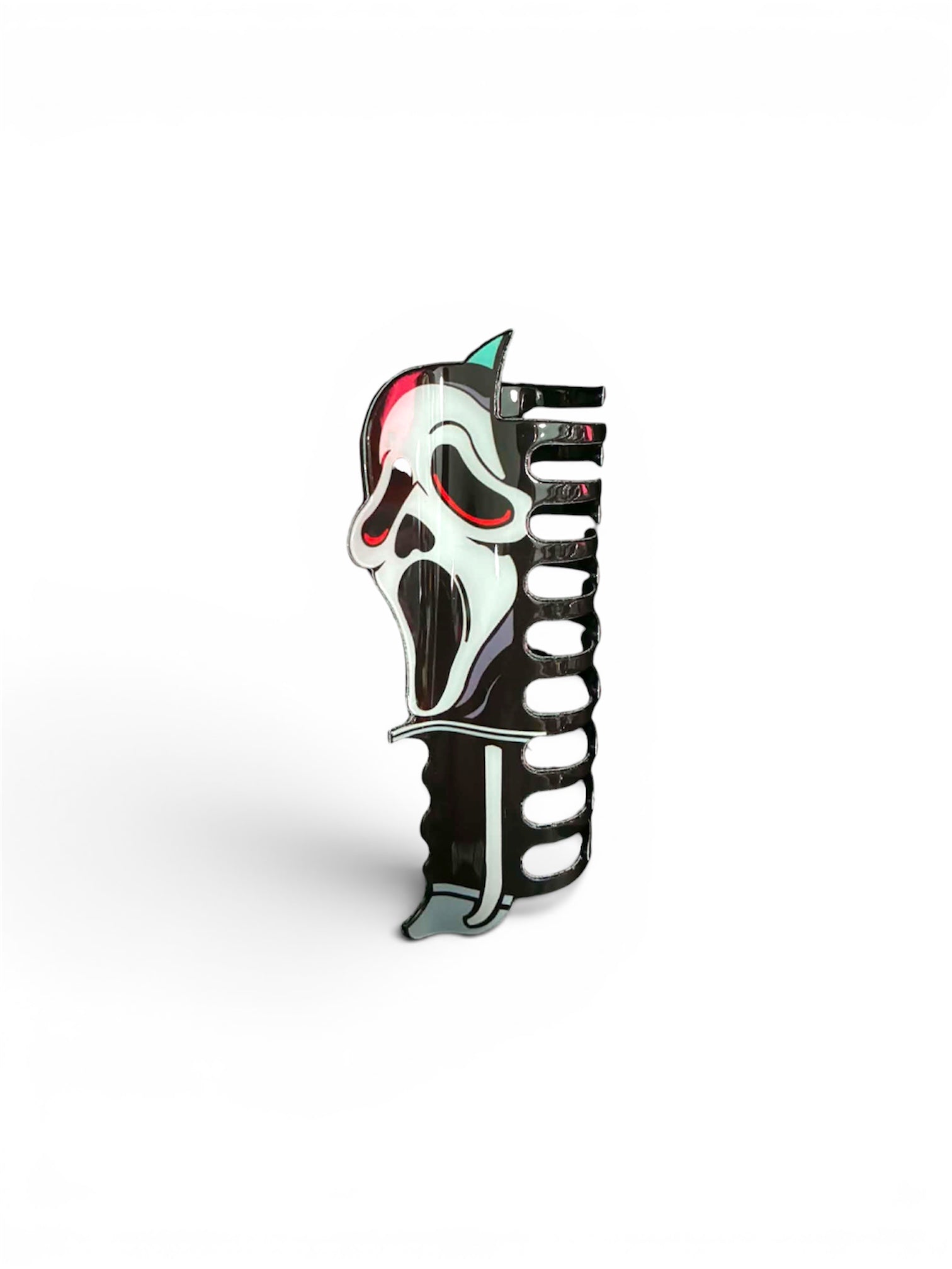 Ghostface Hair Claw Clip